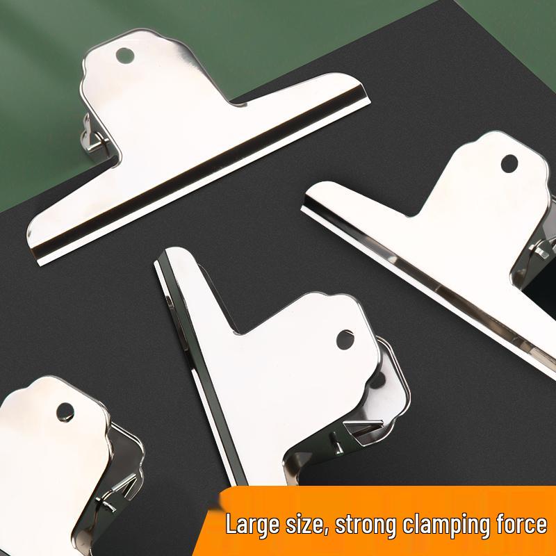 Extra Large Stainless Steel Swallowtail Mountain Clip - Stationery Fixer Tool