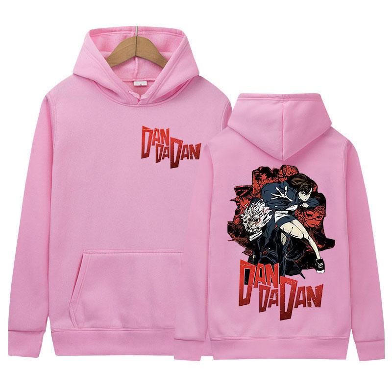 Japanese Anime Dandadan Okarun Dan Da Dan Graphic Hoody Unisex Harajuku Fashion Sweatshirt High Quality Fleece Hoodie Streetwear