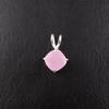 Rose Chalcedony Gemstone 925 Sterling Silver Jewelry Handcrafted Pendant 0.93'' PP-62-15