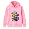 Kids Boys Girls Hoodie Casual Hip Hop Cool Tweety Bird Printed Long Sleeve Pullover Sweatshirt For Daily Wear