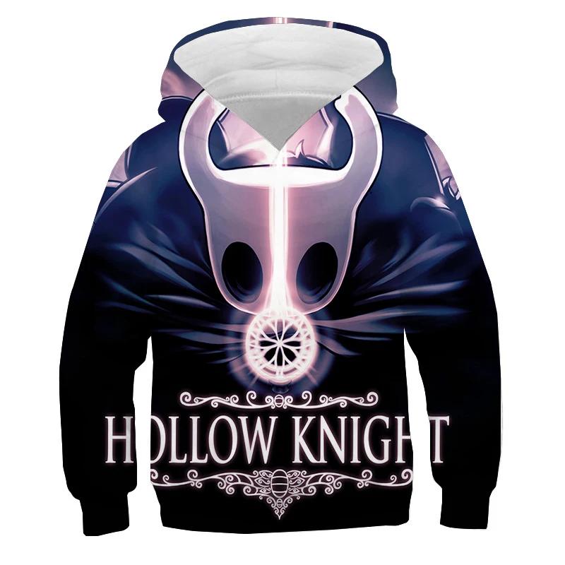 Hollow Knight Nadruk Bluzy Bluzy Jesień Polar Pulower Chłopcy Dziewczęta Dres y2k Top Sudadera Bluza Anime Odzież Dziecięca