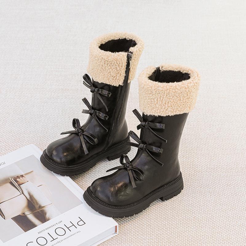 

Детская Мода Кожаные Сапоги Детские Сапоги с Мягкой Подошвой Зимние Сапоги для Девочки Нескользящие Короткие Сапоги 37 чёрный