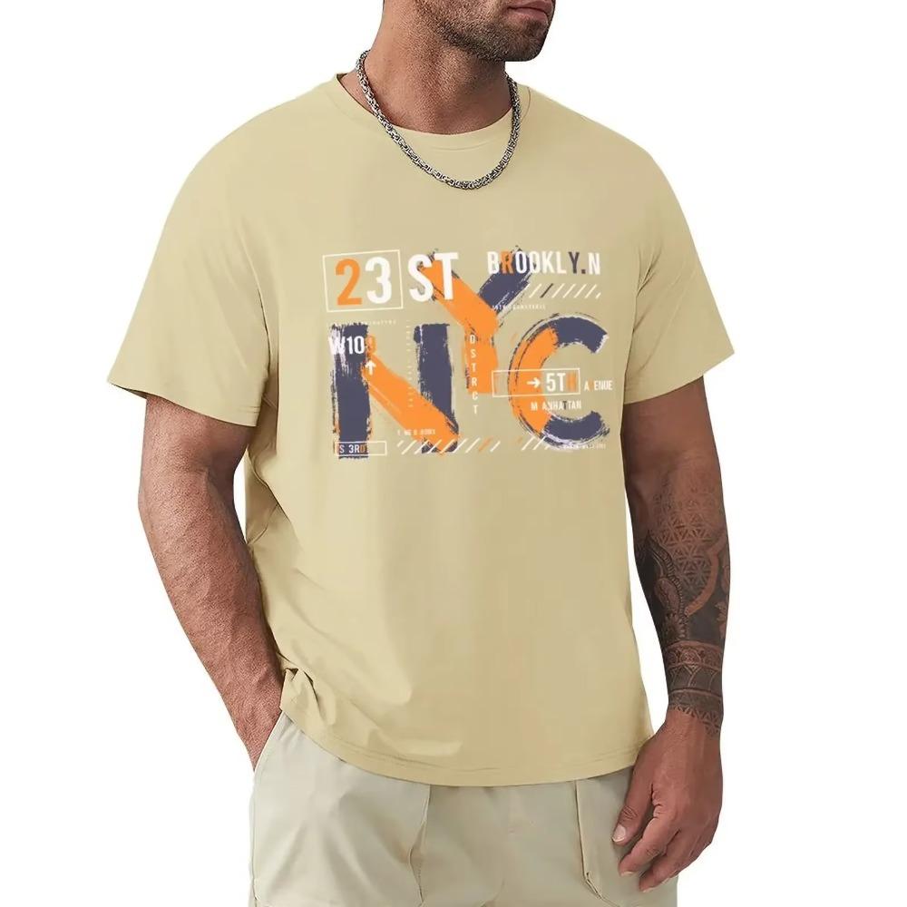 New York City Urban Stylish Graphics NYC T Shirt Harajuku Short Sleeve T-shirt 100% Cotton Graphics Tshirt Tops