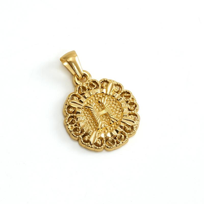 New embossed 26 English pendant necklace round trend versatile women's collarbone neck chain is out of stock.