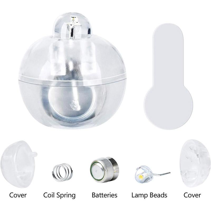 50/100PCS Round Balloon Lights LED Flash Colorful Luminous Lamps Mini Tumbler Ball Light for Christmas Wedding Party Decoration