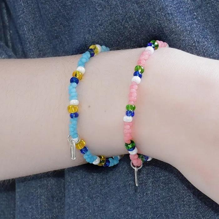 Bonbo Sentimental Pastel Bead Mix Banding Bracelet