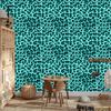 Turquoise Animal Skin Wallpaper Turquoise and Mint 50x1000