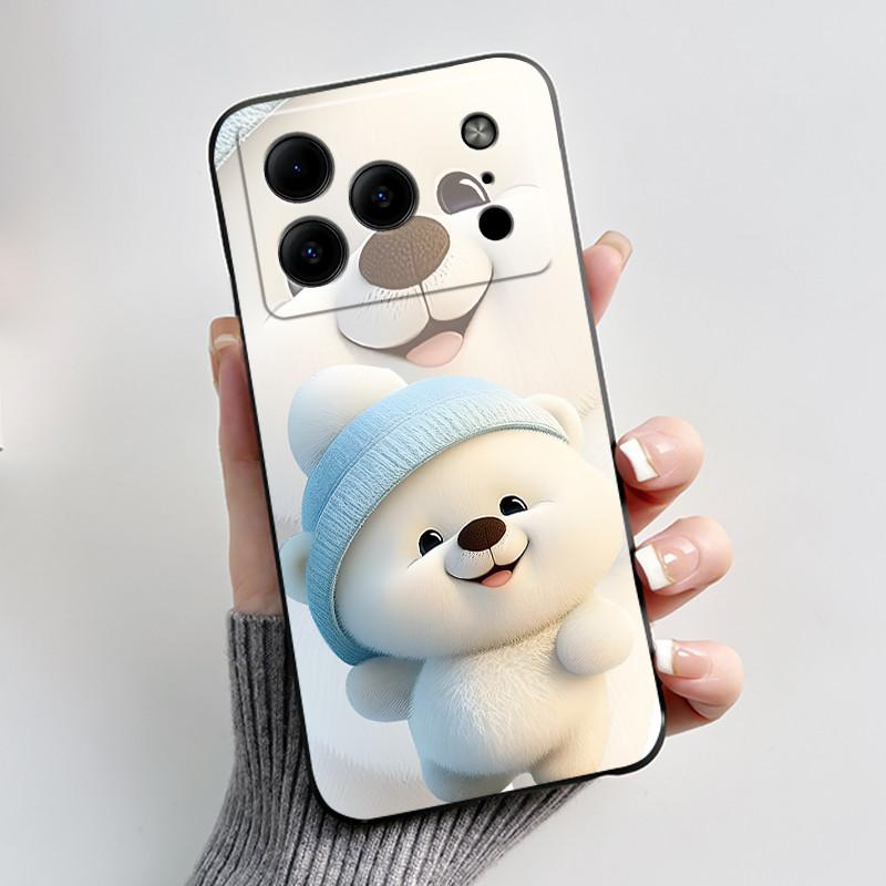 Für Doogee Note 56 Note56 Hülle Luxus Niedliches Liebes-Hase Cartoon Lustige Abdeckung Schwarzes TPU Weiches Silikon Stoßfest Schutzhülle