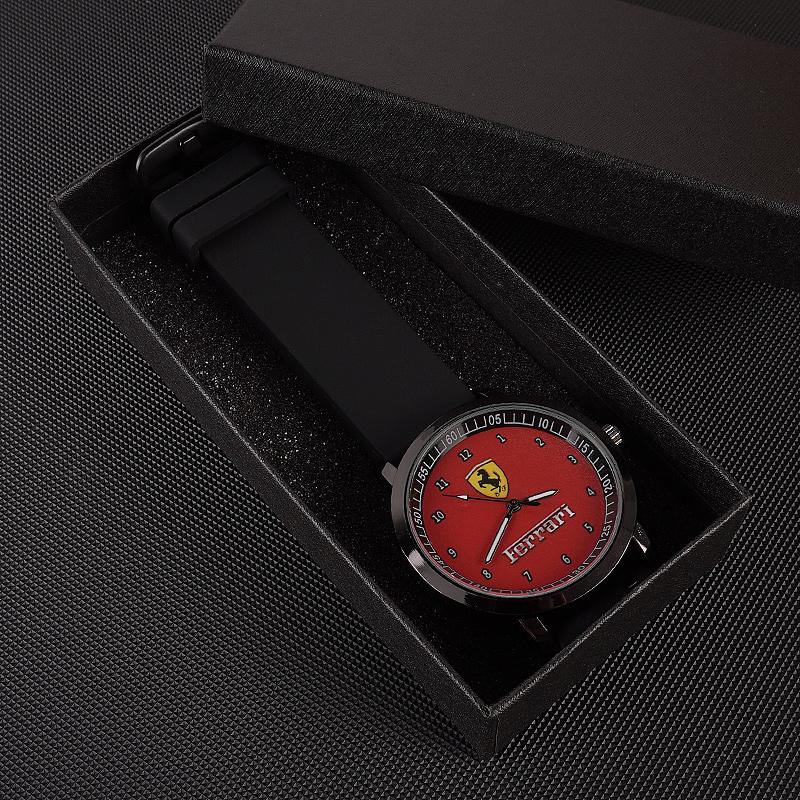 Fashion Car Logo Student Quartz Watch Car Clock Waterproof Accessory For Ferrari SP1 812 F40 F12TDF SF90 458 488 599 612 FF F12 JG3