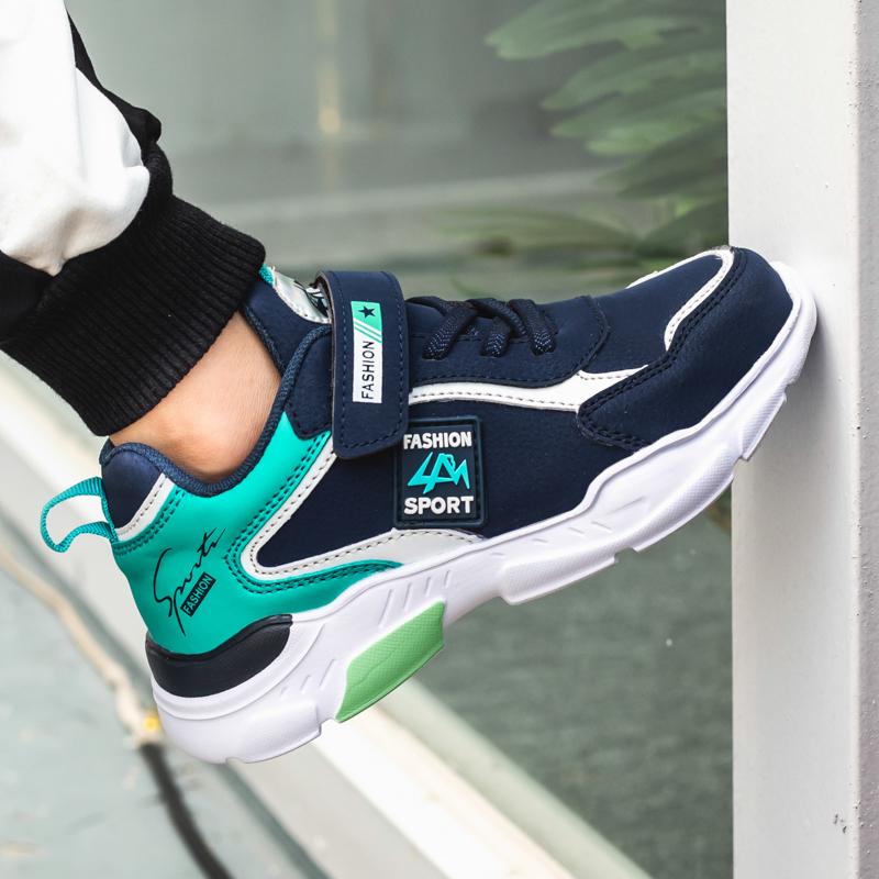 Utendørs vanntette løpesko i skinn Lette fritidssko Store gutter Jenter Sportssko