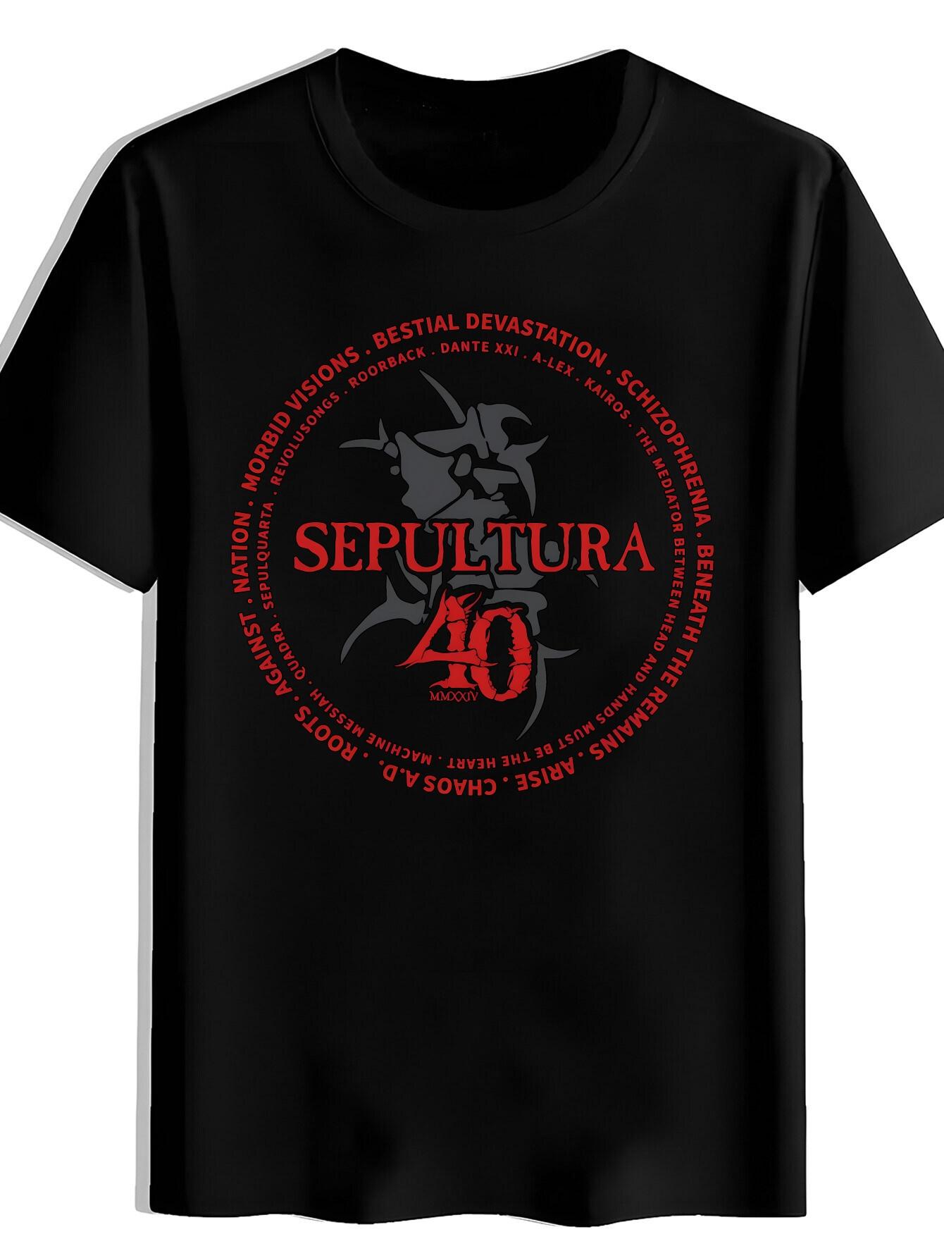 T-shirt Black Background 40 Print XXXL