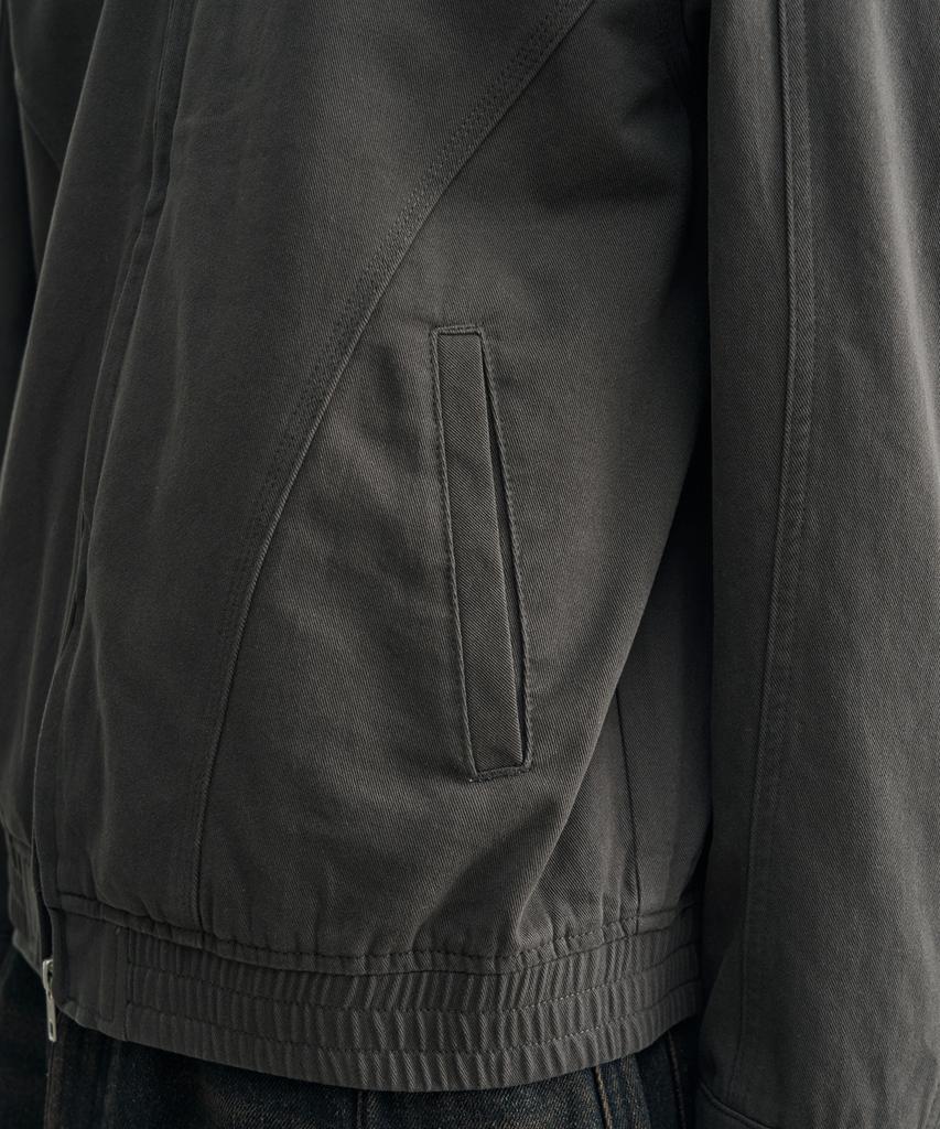 Rotember [Paplser X Rotember] Washed Cotton Blouson Jacket [Vintage Grey]