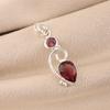 Rhodolite Gemstone 925 Sterling Silver Designer Pendant Handmade Women Jewelry For Wedding PP--31-26