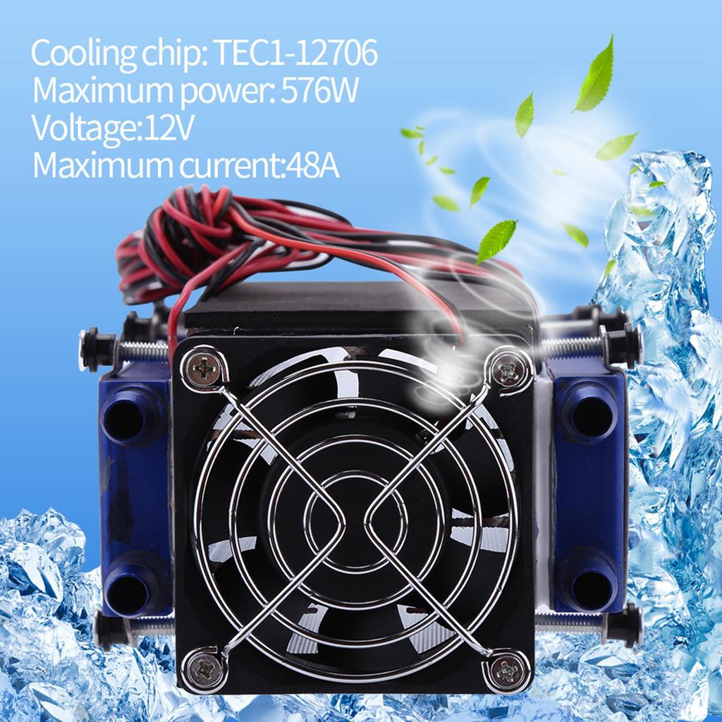 12V 576W 8Chip TEC112706 DIY Thermoelectric Cooler Refrigeration Air Cooling Device