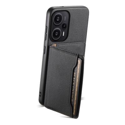 Pentru Xiaomi Redmi Note 12 Turbo/Poco F5 5G Carcasă Anti-praf Textură Vițel Sloturi Card Husă Protectoare Telefon