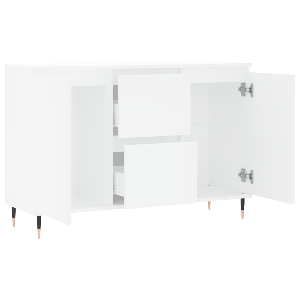 Sideboard White 101.5 X 35 X 70 Cm Engineered Wood