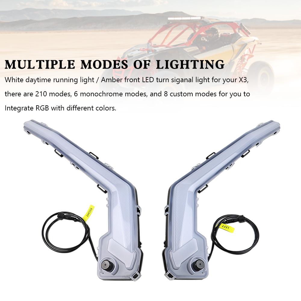 

Front Signature Turn Signal Light RGB for Can Am Maverick X3 MAX 2017-2023