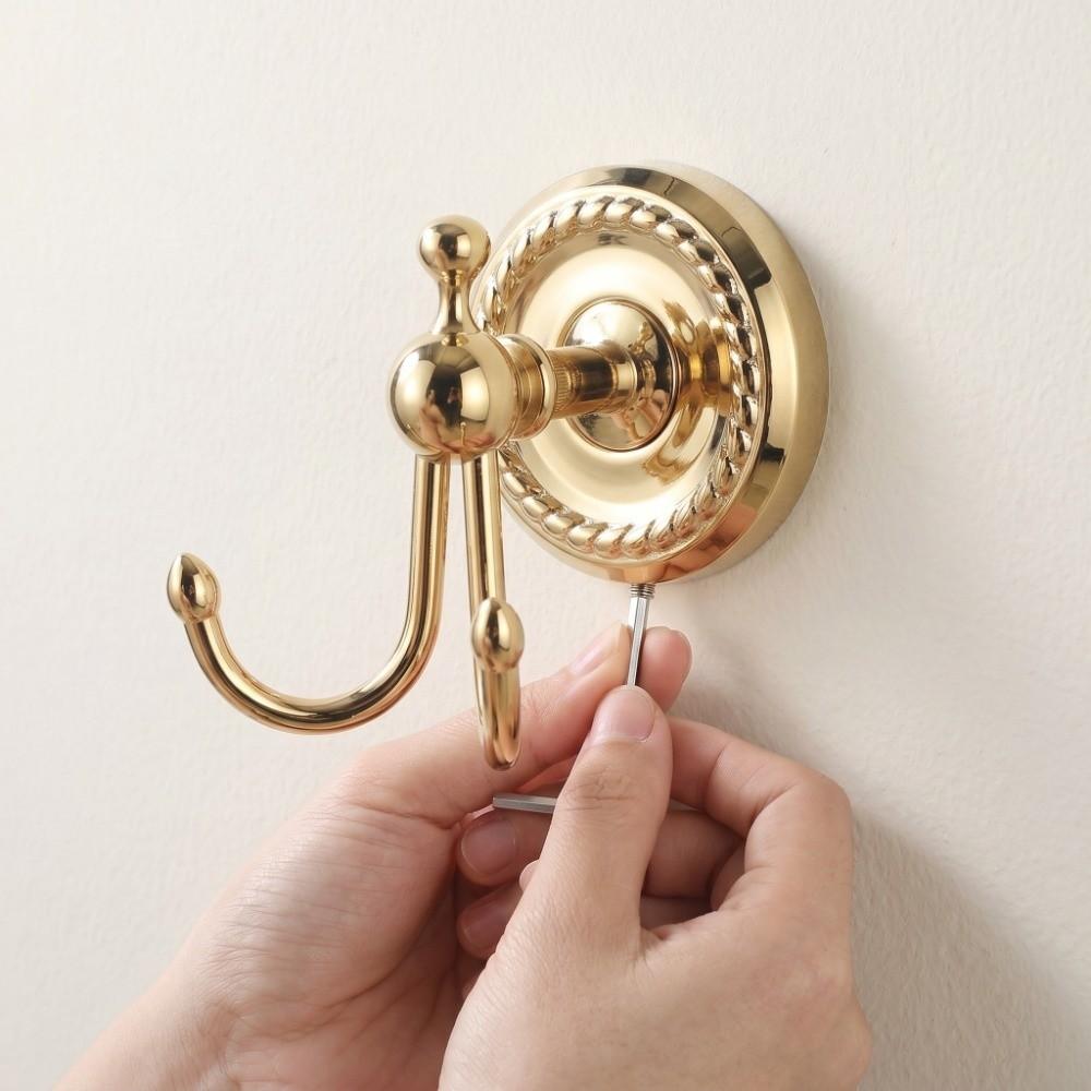 Golden Robe Hook Durable Towel Hook Vintage Accessories Coat Hook Hanging Accessories