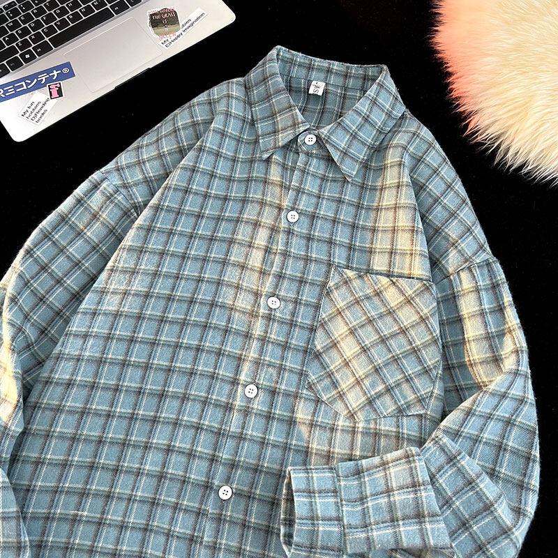 Cozy Up Men's Plaid Flannel Shirts Long Sleeve Regular Fit Button Down Causal Shirts