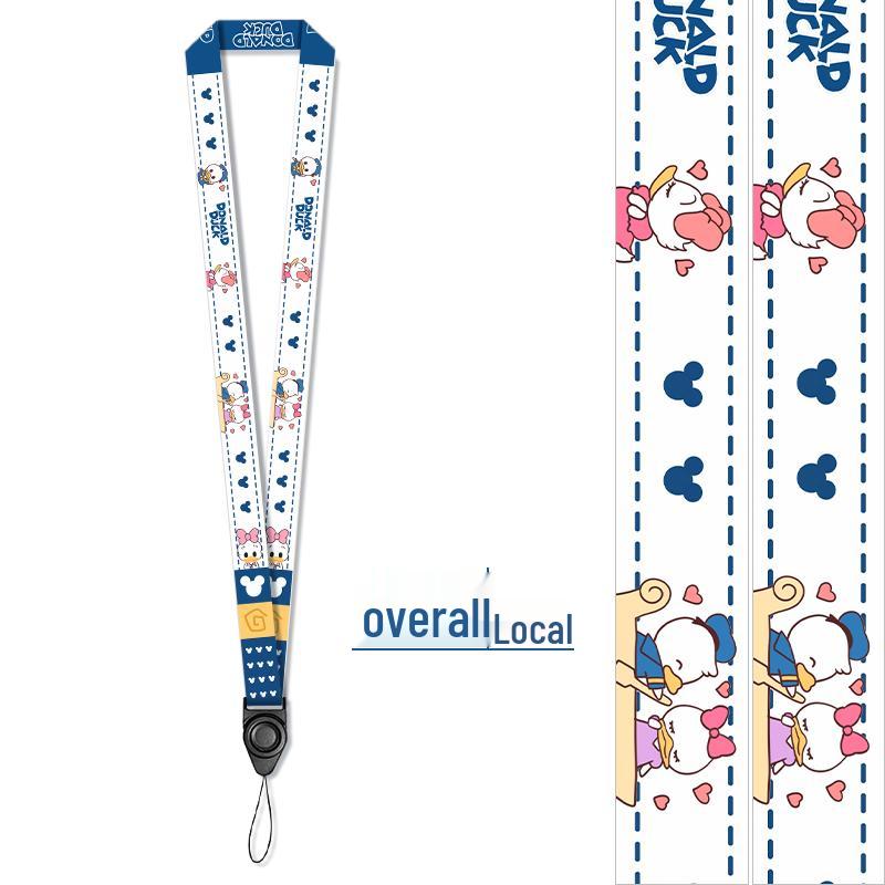 Lanyard Nero Multifunzionale Personalizzato Creativo con Porta Badge Separato per Badge Identificativi dei Dipendenti.