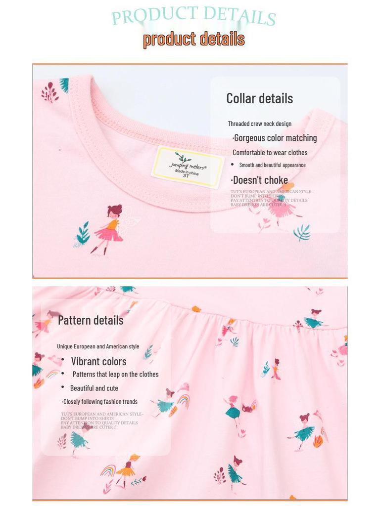 In-Stock Knitted Long-Sleeve Girls' Autumn Dress – European & American Style Cute Princess Skirt