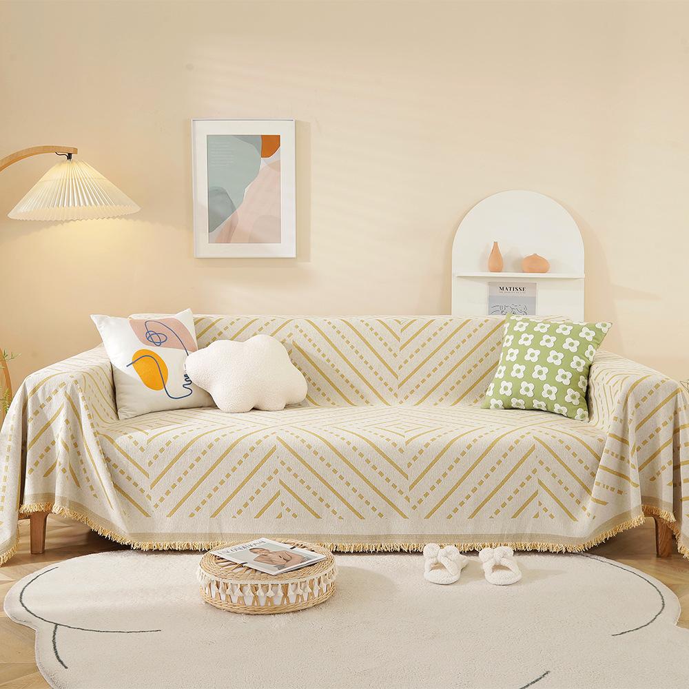 Hair Towel Four Seasons Universal Simple Modern Ins Style Cover Cloth Sofa Cover Anti-Scratching All-Inclusive Sofa Cover Cover Towel