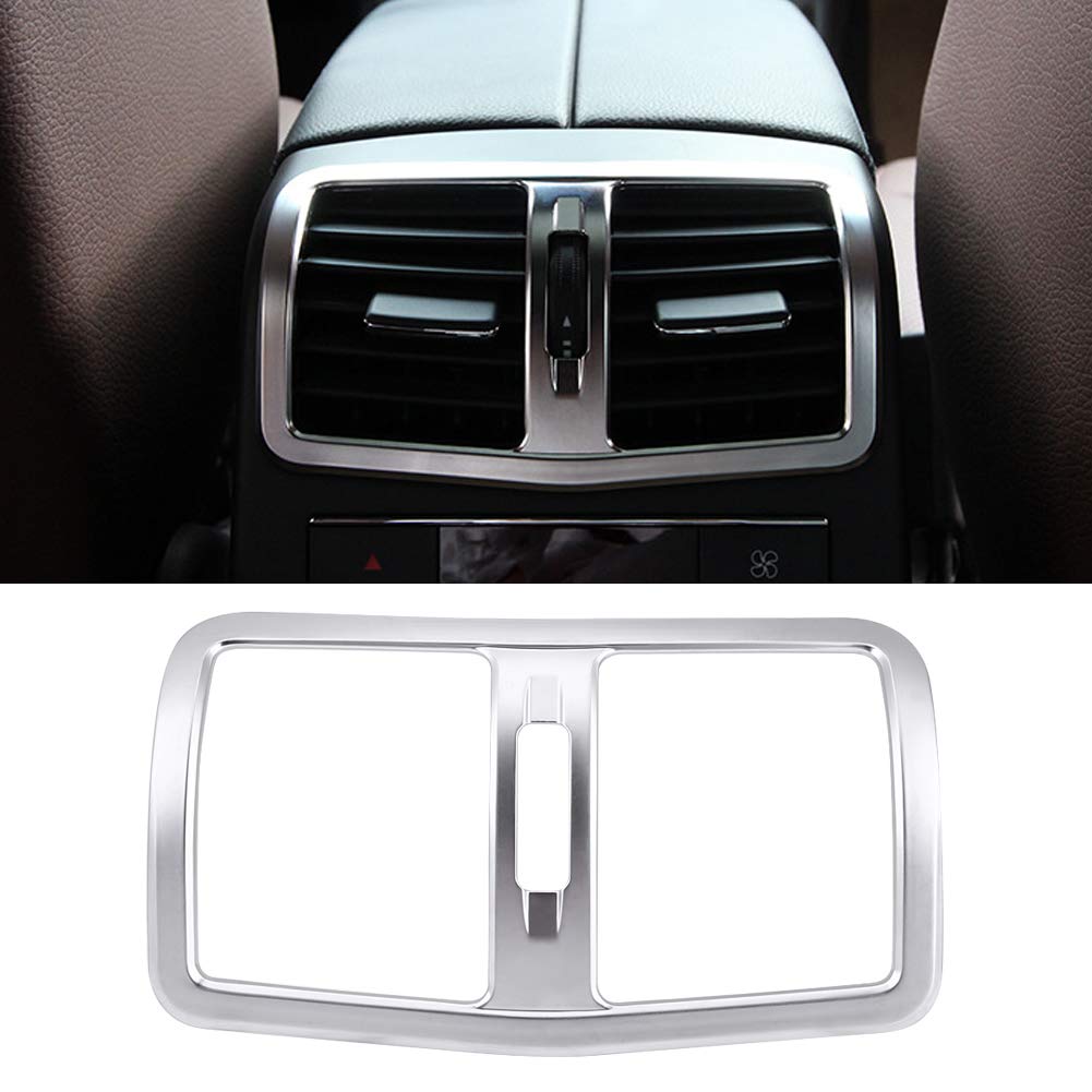 Qiilu Vent Cover Trim Car Frame Cover Rear Air Conditioning Outlet for Benz E-Class W212 12-15 Decorative Interior Panel