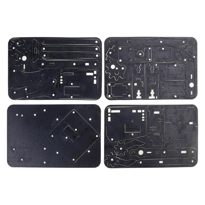 Robot Claw Kit Acrylic for Arduino Study Set Motorized Robot Hand Kids Science Kit for Middle School/College Students