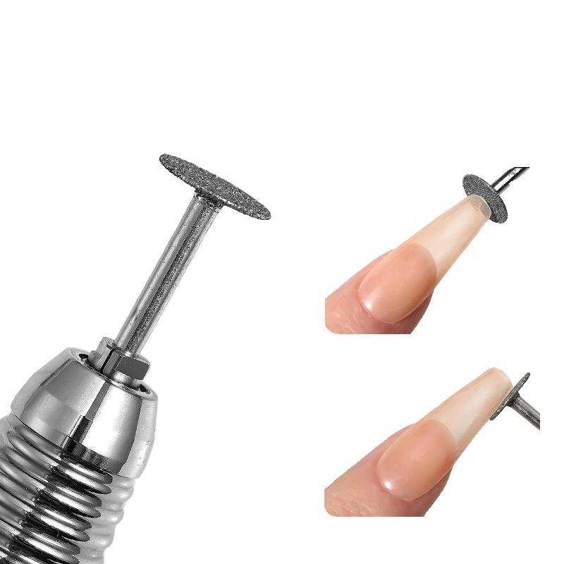 Nail Diamond Metal Drill Bits Disc Bit For Dead Skin Callus Electric Foot File Callus Remover Shaft For Nail Salon Grinding Head