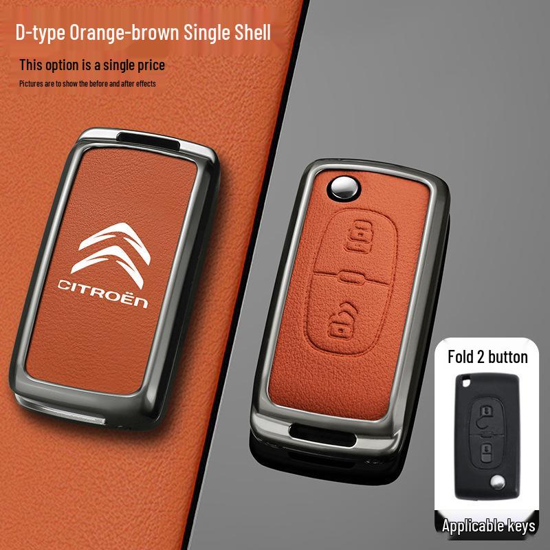 Dongfeng Citroen Sega 2012-14/Elysee Key Cover: Folding Metal Shell Buckle