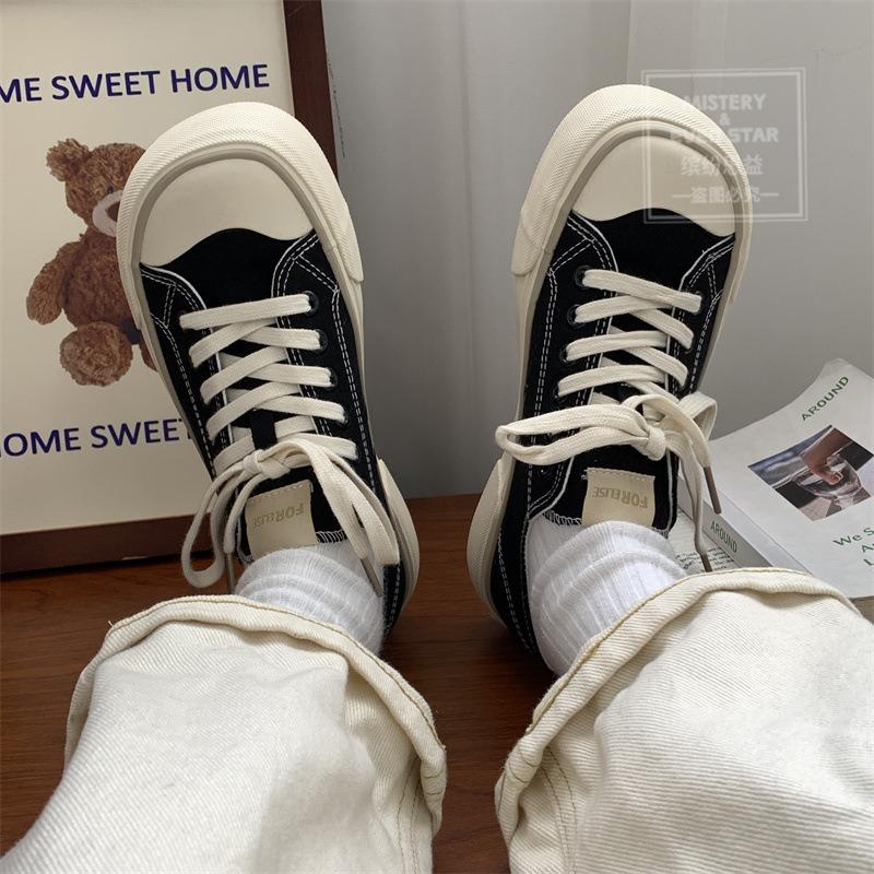 New hot-selling new platform mango head canvas shoes 1306