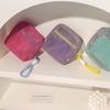 Square Mesh Storage Pouch Mini Zipper Coin Purse Mini Wash Bag Stationery Case Small Capacity Key Bags Transparent Cosmetic Bag