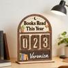 Books Read This Year Counter Fantasy Book Trackers Sign for Home Library Decors Bookworm Gift for Women Teachers