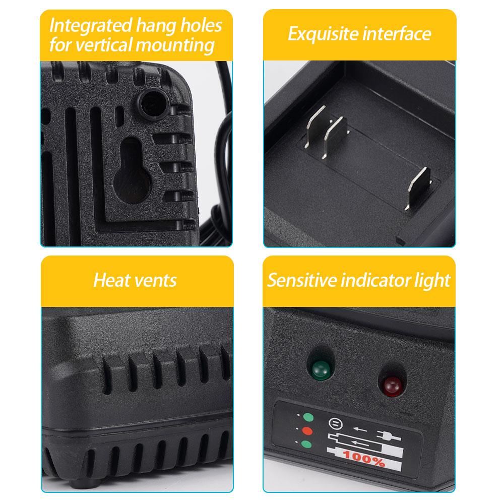 18v Lithium-Ion Battery Charger Fast Charging Electric Wrench Angle Grinder Charger Battery Charger Suitable For Charger