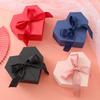 1pc Heart Shaped Gift Boxes Double-door Treat Boxes with Ribbon Floral Gift Wrap Box Party Favor Boxes Souvenir Gift Box for Wedding Party Birthday