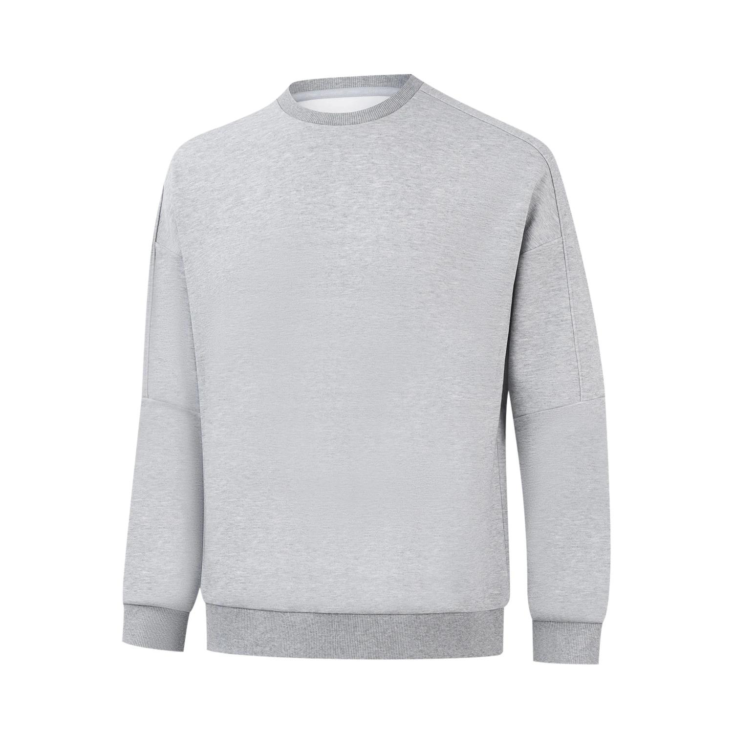 

Серия групповых покупок Lining Пуловер с круглым вырезом Спортивный повседневный Простая удобная универсальная толстовка Мужская толстовка AWDV299-2 4XL