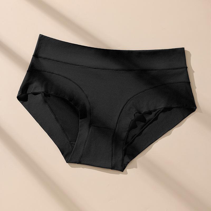 

Женские трусики из молочного шелка с высокой талией большого размера, трусики дофаминовых цветов, антибактериальная ластовица, женские трусики-слипы 3XL чёрный