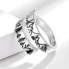 Nordic Style Adjustable Mountain Peak Ring for Women