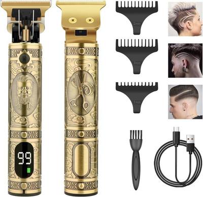 Hair Clipper - Professional - Cordless - LED Screen - Rechargeable - Black