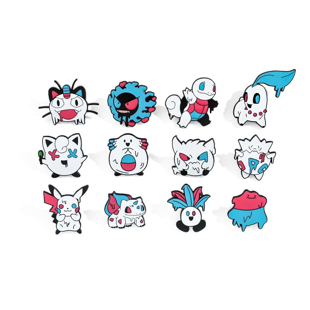 Kreskówkowy I Zabawny Broszka Pokemon Na Halloween Mroczny I Fajny Dodatek Ze Stopu