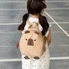 Adorable Japanese Cartoon Style Unisex Kids Backpack Featuring Cute Capybara Design