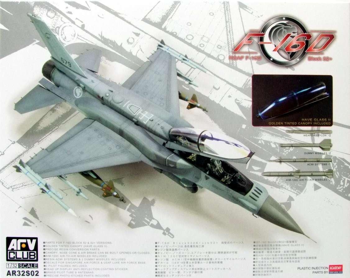 

AFV Club Plastic Model 1/32 F-16D Block52+