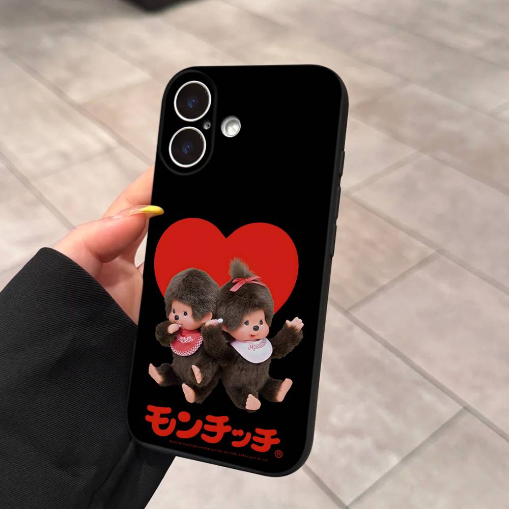Cute M-monchhichis-s Phone Case For Iphone 17 16 15 16e 14 13 12 11 Pro Max Plus Case Cover Coque
