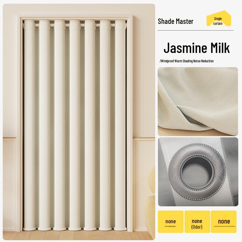 Double-Sided Blackout Door Curtain - New Style, Simple Design for Bedroom or Living Room