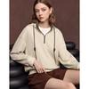 Women's Vintage Fleece Hooded Half-Zip Sweatshirt