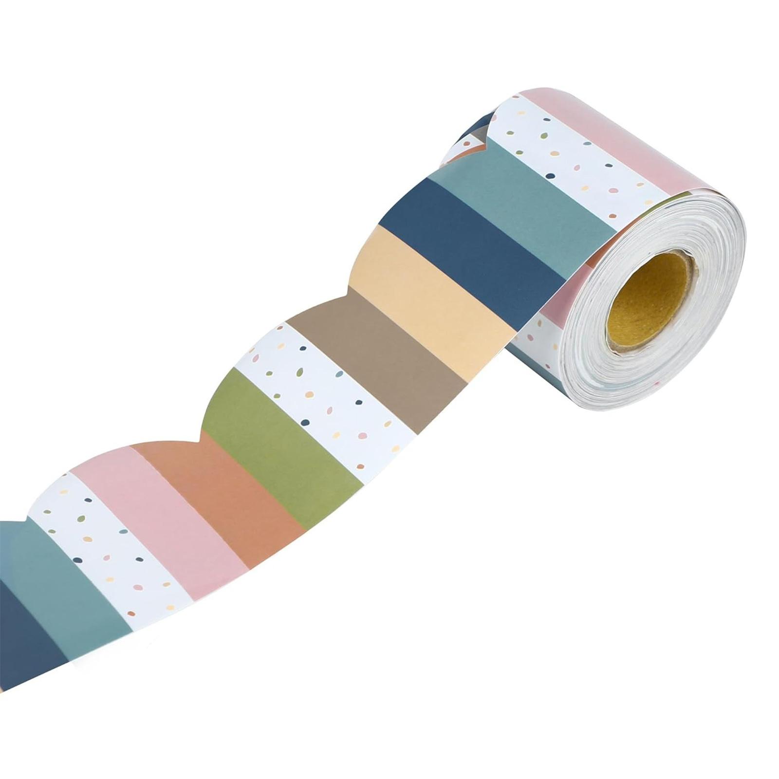 

15,2 м Бордюр для информационного стенда Цветная отделка бордюра Декоративная наклейка Отделка бордюра для классных украшений