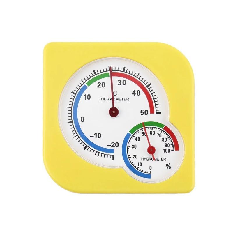 1pc Indoor Thermometer and Humidity Gauge Indoor Mini Thermometer Hygrometer Temperature Humidity Meter Temperature жёлтый
