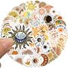 10/50pcs Flowers Sun Stickers Moon Graffiti Stickers for DIY Luggage Laptop Skateboard Motorcycle Bicycle Sticker