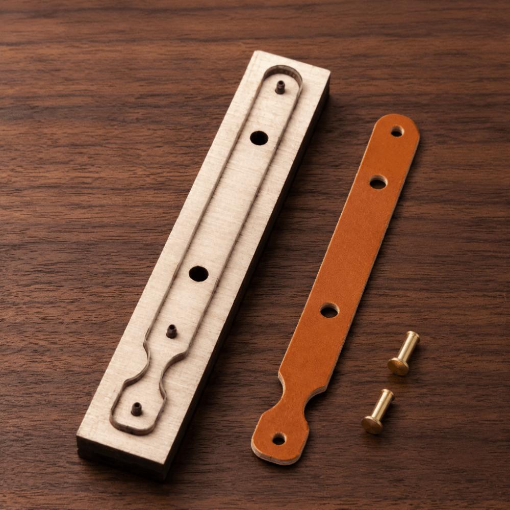 Wooden Die Leather Cutting Die Long Strip Design DIY Leather Tool Strap Cutting Die  For DIY Crafts
