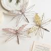 Mesh Dragonfly Christmas Flower Double Simulation Tree Decor  Christmas Tree